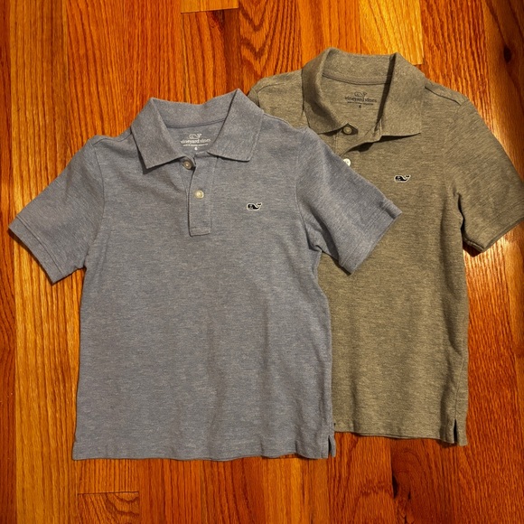 Vineyard Vines Other - Bundle- Vineyard Vines cotton pique Polo — Light Blue and Gray, boys size 6